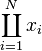 \coprod_{i=1}^N x_i