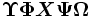 \boldsymbol{\Upsilon} \boldsymbol{\Phi} \boldsymbol{\Chi} \boldsymbol{\Psi} \boldsymbol{\Omega}\,\!